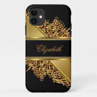 iPhone 5 Elegant Classy Gold Lace 11 Case