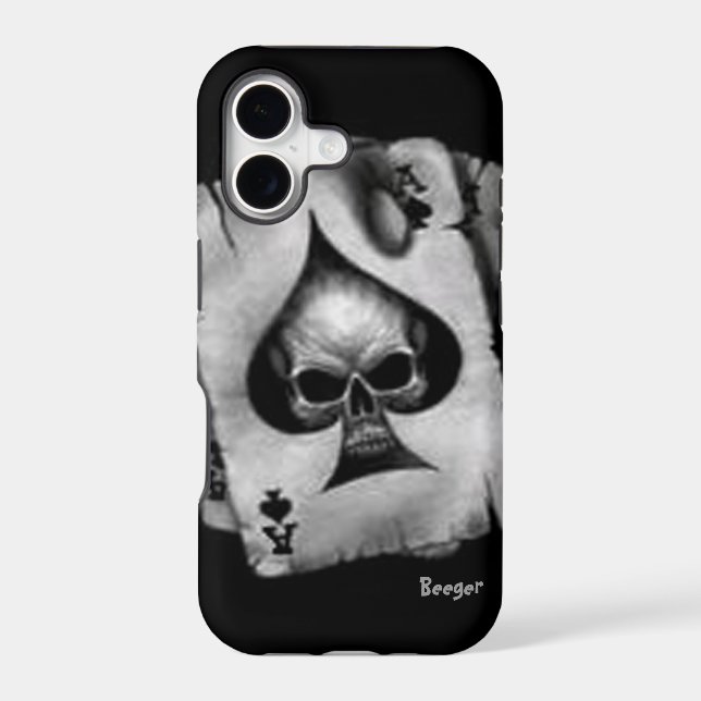 Iphone 5 ID - Skull of Spades Case (Back)