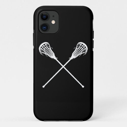 iPhone 5 Lacrosse Sticks Black iPhone 11 Case
