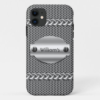 iPhone 5 Metal look Chrome Mens 11 Case