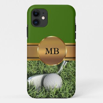 Iphone 5 Monogram Golf Cases by idesigncafe at Zazzle