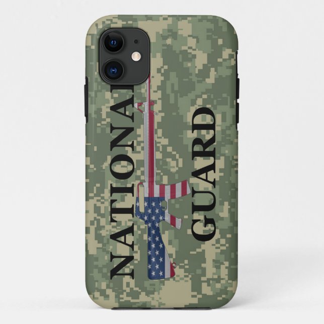 iPhone 5 National Guard Green Camo Case-Mate iPhone Case (Back)