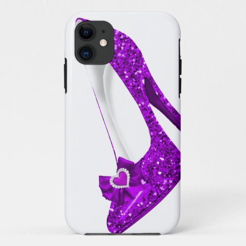 iPhone 5 Purple High Heel Shoe iPhone 11 Case