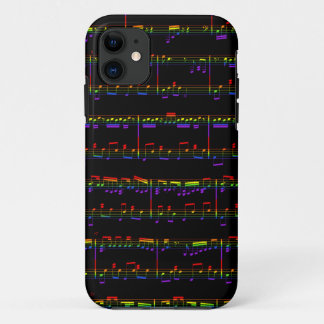 iPhone 5 Sheet Music Rainbow iPhone 11 Case