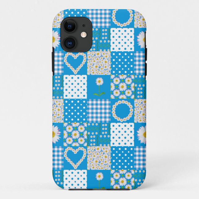 iPhone 5 Xtreme Case: Daisy Chains, Faux Patchwork Case-Mate iPhone Case (Back)