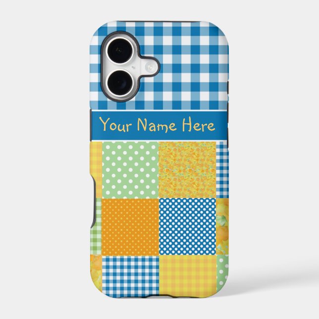 iPhone 5 Xtreme Case to Personalize Faux Patchwork (Back)