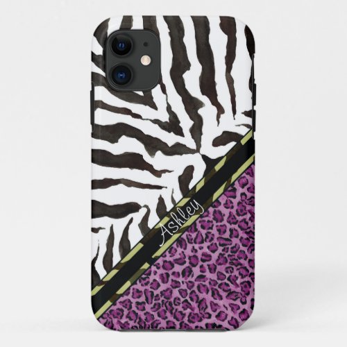 IPhone 5 Zebra Leopard Print Leopard Pattern iPhone 11 Case