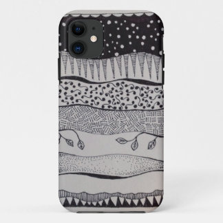 iPhone 5s case with black and white design