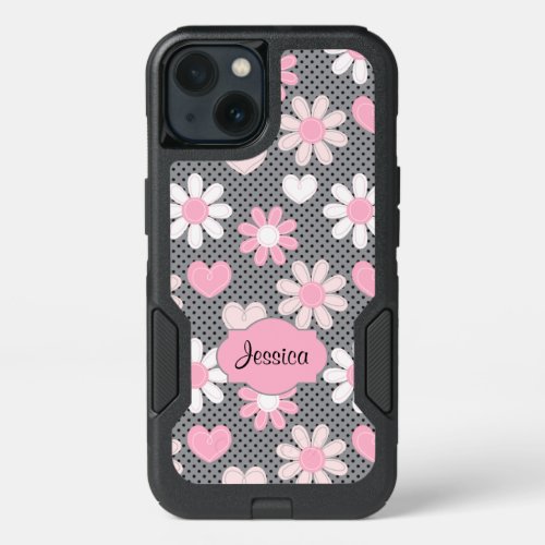 iPhone 66s Case  Daisies Polka Dots Hearts