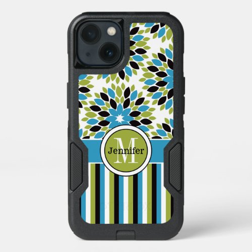 iPhone 66s Case  Monogram Floral Stripes