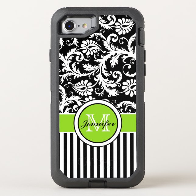 iPhone 6/6s | Monogram, Lime, Black, White (Back)