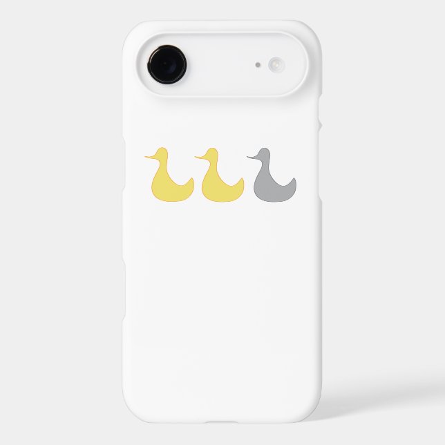 iPhone 6 case Duck  Gray Duck (Back)