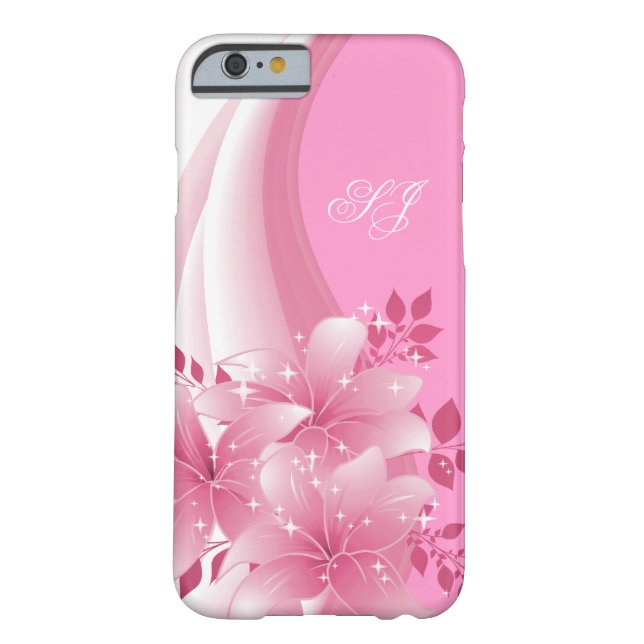 iPhone 6 case Pretty Pink Floral (Back)
