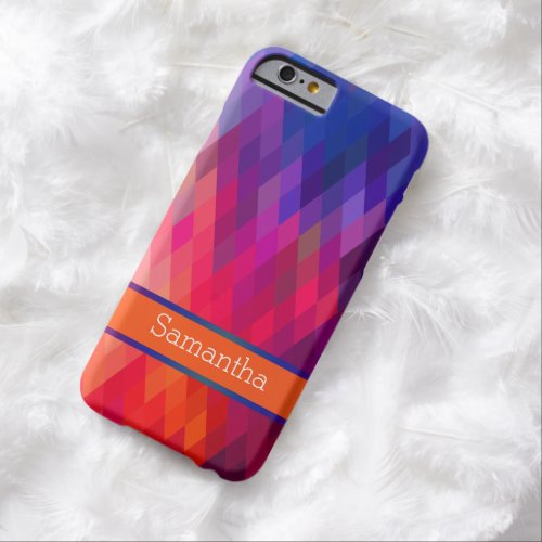 iPhone 6 Case  Rainbow Geometric  Personalized