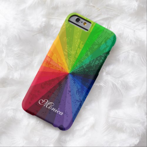 iPhone 6 Case  Rainbow Stripes  Personalized