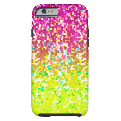 iPhone 6 Case Shell Glitter Graphic | Zazzle
