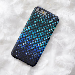 iPhone 6 Case Slim Blue Crystal Bling Strass