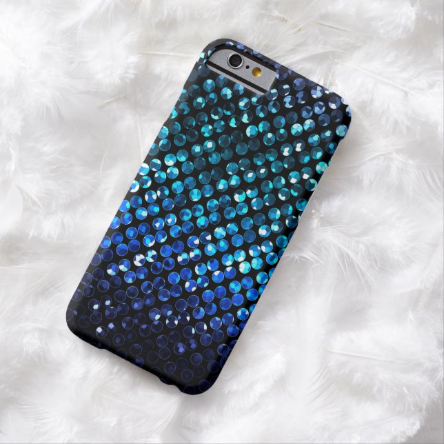iPhone 6 Case Slim Blue Crystal Bling Strass (In Situ)