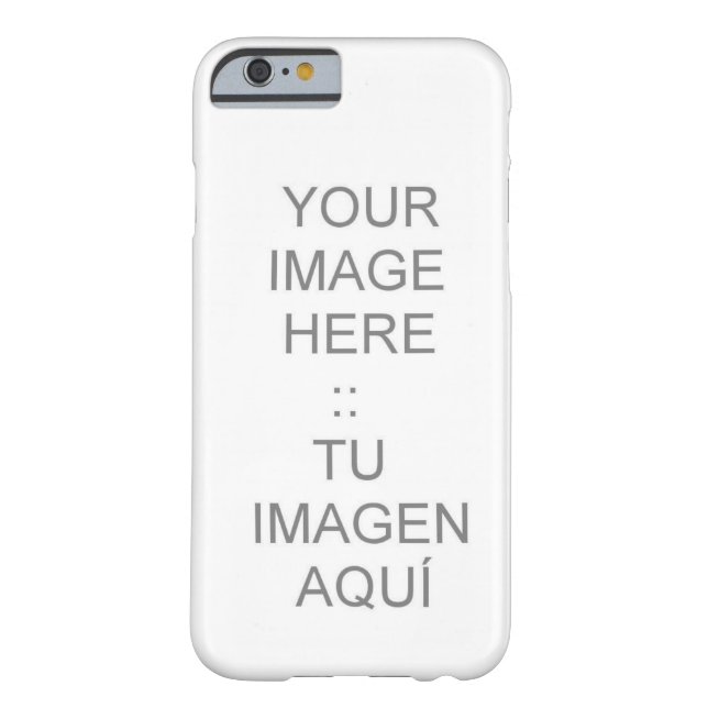 iPhone 6 case with Customizable Barely There (Back)