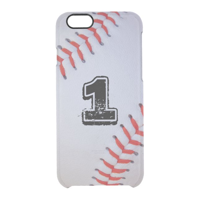 iPhone 6 clear baseball case (Back)