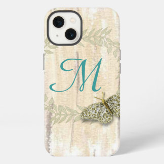 iPhone 6 Monogram and watercolor background case