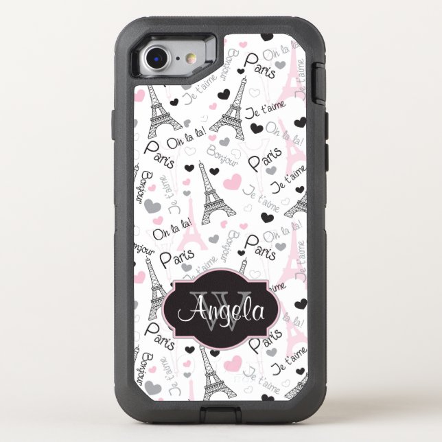iPhone 6 | Paris | Eiffel Tower | Hearts (Back)