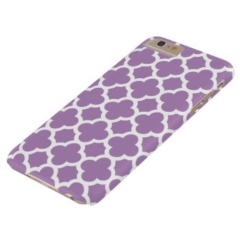 Iphone 6 Plus Case - African Violet Quatrefoil by ipad_n_iphone_cases at Zazzle