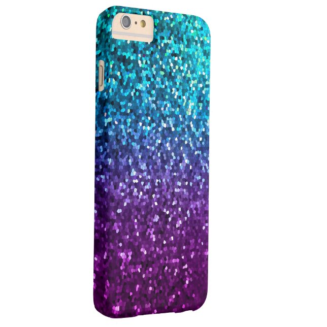 iPhone 6 Plus Case Barely Mosaic Sparkley Texture (Back/Right)