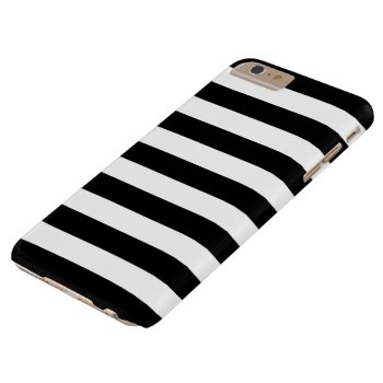 Iphone 6 Plus Case - Black And White Bold Stripes by ipad_n_iphone_cases at Zazzle