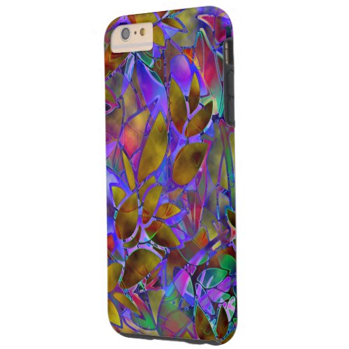 iPhone 6 Plus Case Floral Abstract Stained Glass