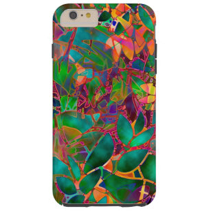 iPhone 6 Plus Case Floral Abstract Stained Glass