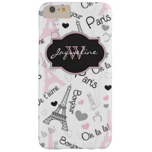 iPhone 6 Plus Case  Paris  Eiffel Tower  Hearts