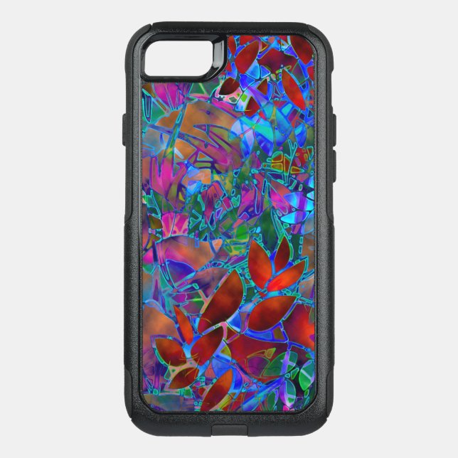 iPhone 6 Plus Floral Abstract Stained Glass (Back)