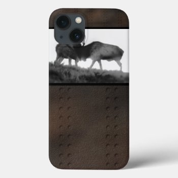 Iphone 6 Tough Case Two Bull Elk Fighting by ZanyZebra at Zazzle