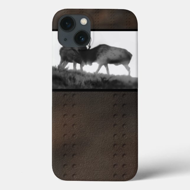 iPhone 6 Tough Case Two Bull Elk Fighting (Back)