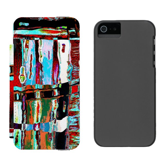 iPhone 6 Wallet Case Collapse Reflection Abstract (Side by Side)