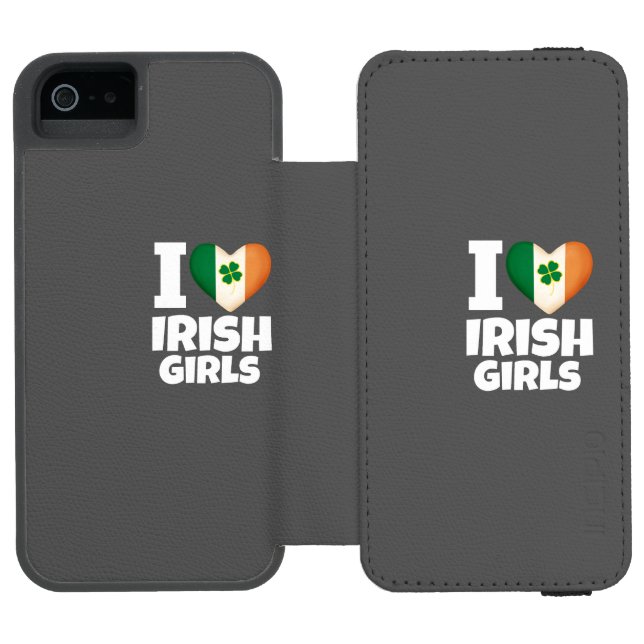 iPhone 6 Wallet Case I Love Irish Girls st patrick (Folio Open)