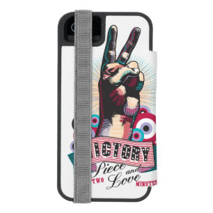 iPhone 6 Wallet Case Victory Peace & Love Pop-Art