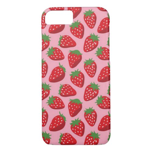 Iphone 78 barely there case strawberries pink iPhone 87 case