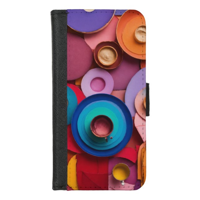 iPhone 7/8 Wallet Case – Premium Leather Folio Cas (Front)