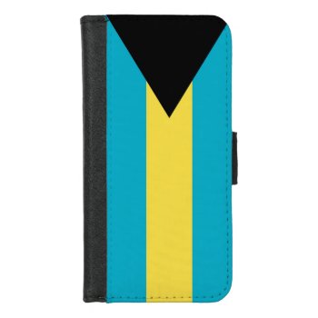 Iphone 7/8 Wallet Case With Flag Of Bahamas by AllFlags at Zazzle