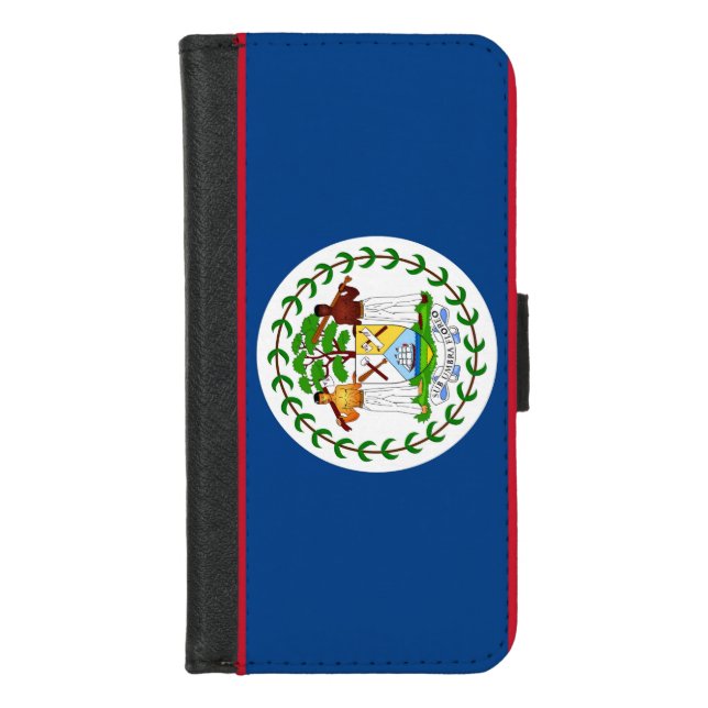 iPhone 7/8 Wallet Case with flag of Belize (Front)