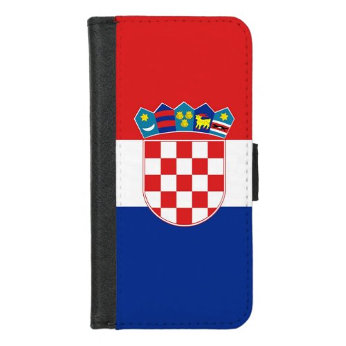 iPhone 78 Wallet Case with flag of Croatia