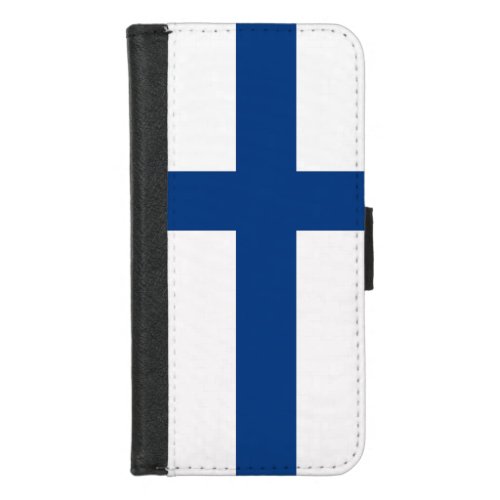 iPhone 78 Wallet Case with flag of Finland