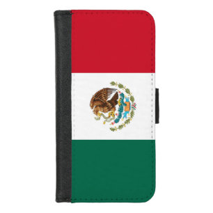 iPhone 7/8 Wallet Case with flag of Mexico