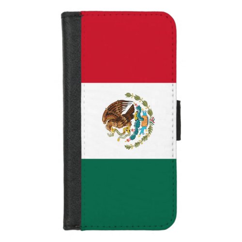 iPhone 78 Wallet Case with flag of Mexico