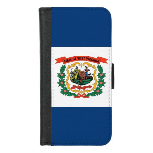 iPhone 78 Wallet Case with West Virginia flag