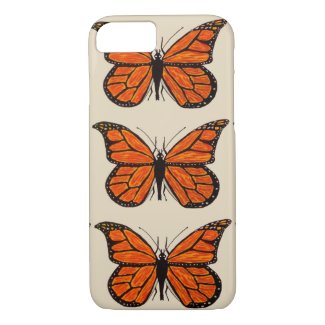 iPhone 7 Barely There Case w/Monarch Butterflies
