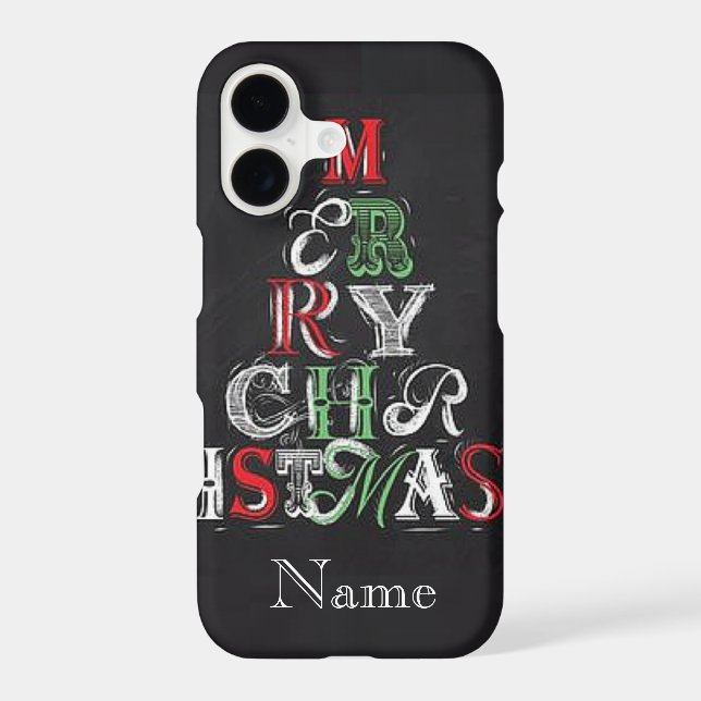 iPhone 7 Case "Christmas Chalkboard" (Back)