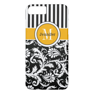 iPhone 7 Case | Damask, Stripes | Yellow